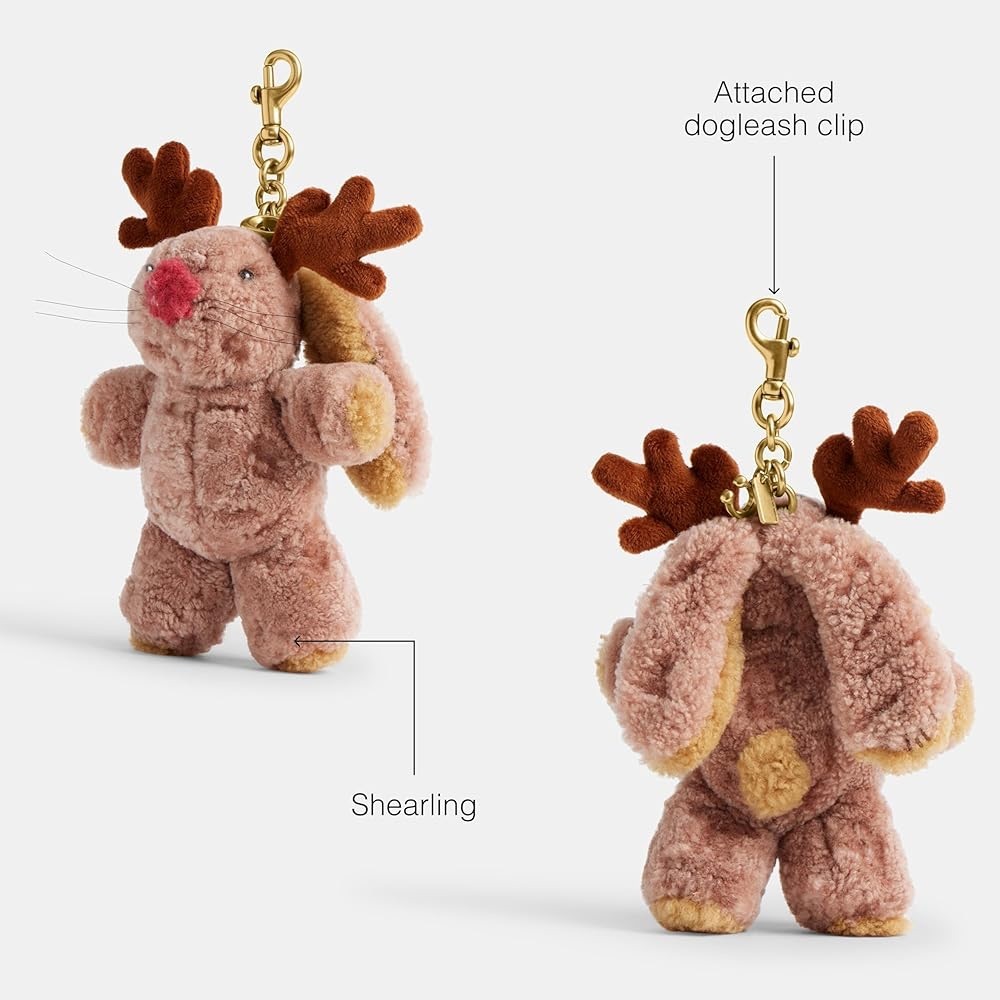 NWT COACH Floppy with Antlers Bag Charm